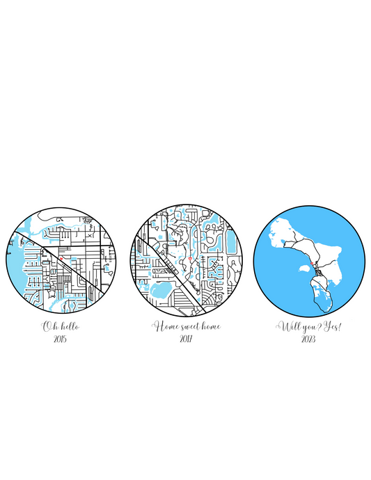 Circle heart Map