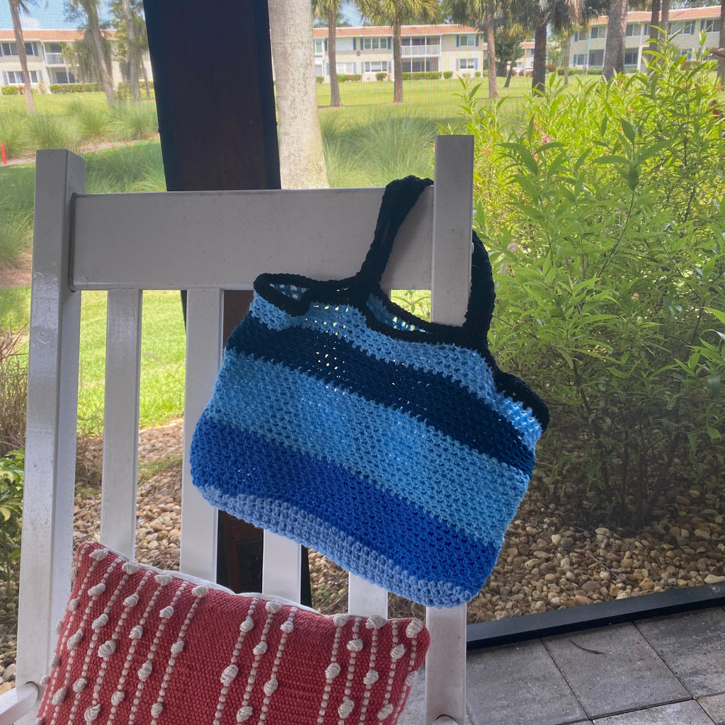 Blue Mesh Bag