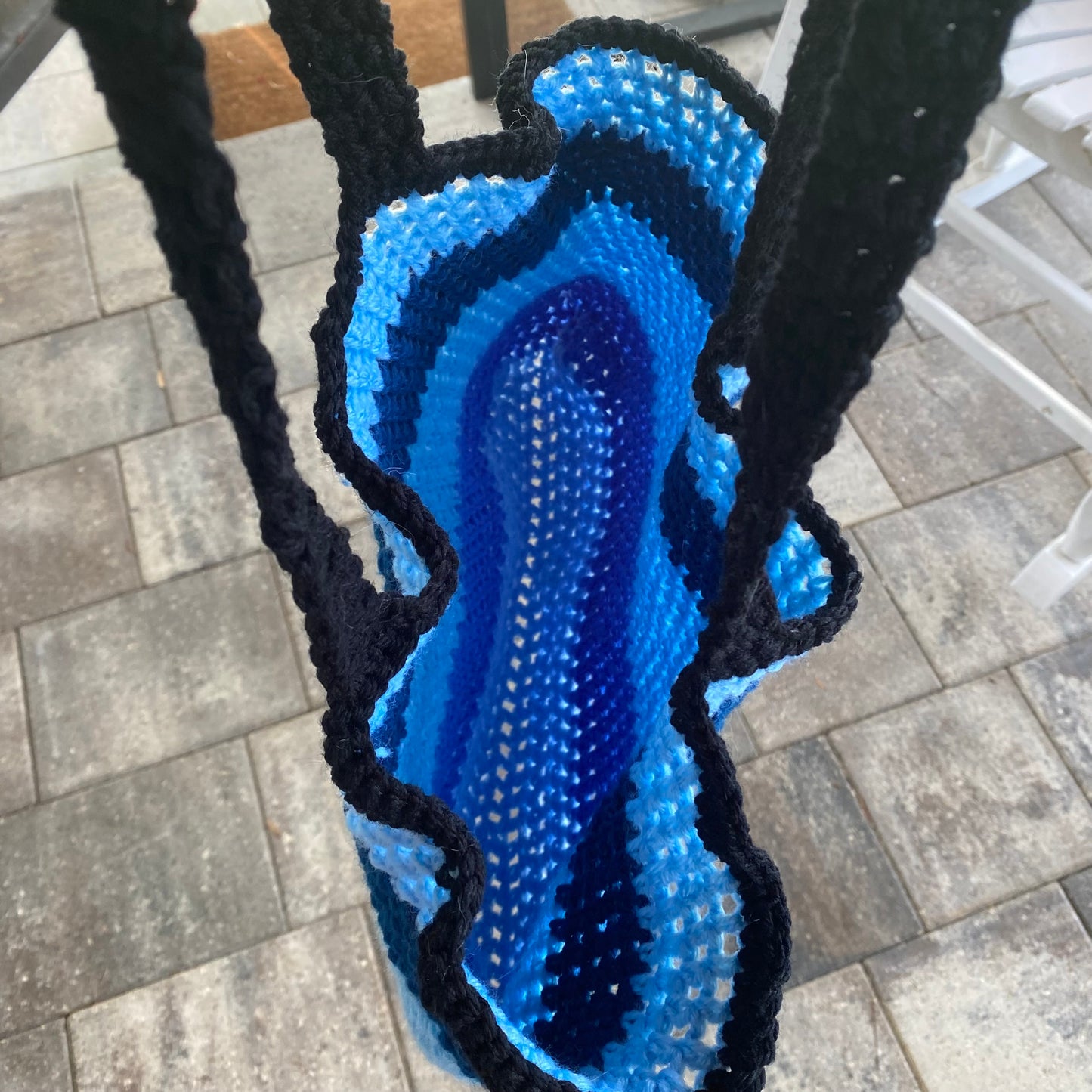 Blue Mesh Bag