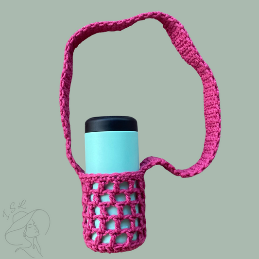 Pink Water Bottle Bag (small)